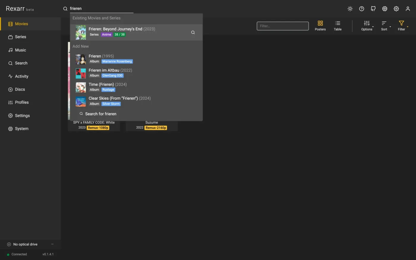 Header search popup